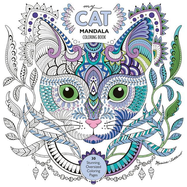 Kniha My Cat Mandala Coloring Book 