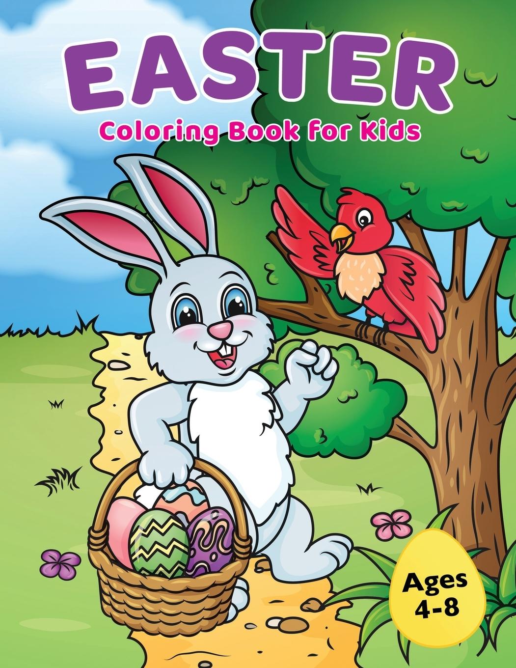 Könyv Easter Coloring Book for Kids Ages 4-8 
