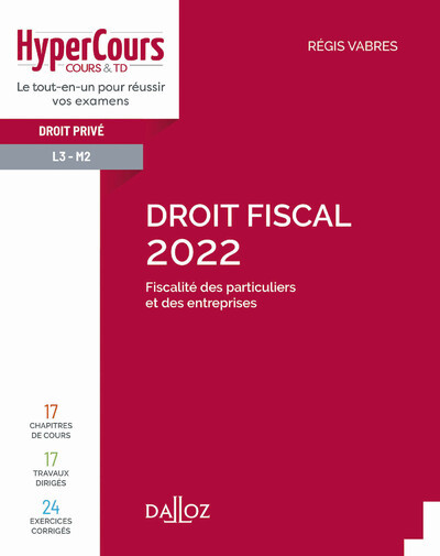 Carte Droit fiscal 2022 2ed Régis Vabres