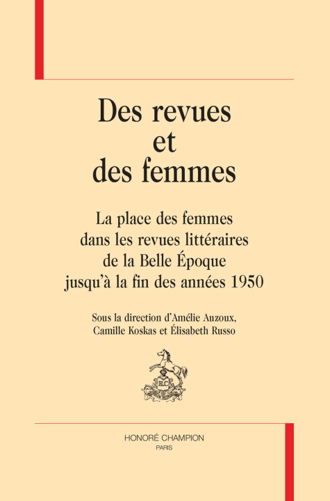 Knjiga DES REVUES ET DES FEMMES 