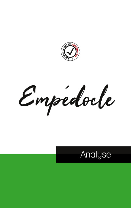 Knjiga Empedocle (etude et analyse complete de sa pensee) Empedocle
