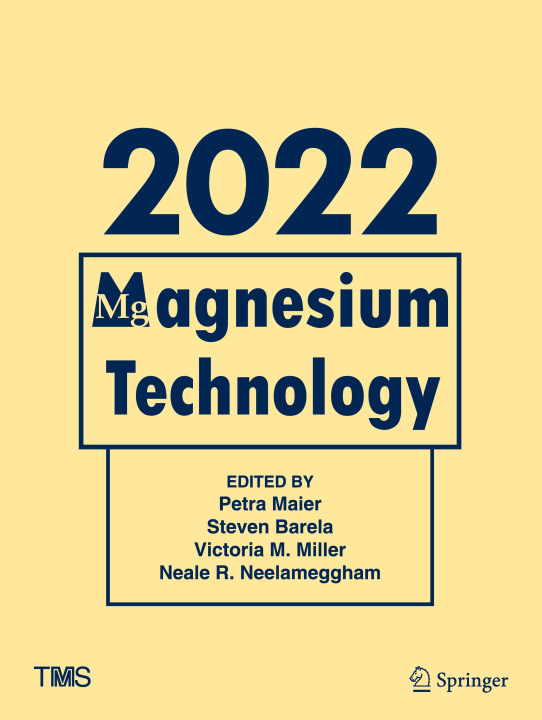 Könyv Magnesium Technology 2022 Neale R. Neelameggham