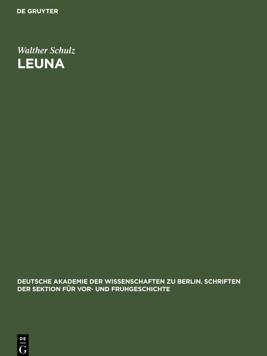 Βιβλίο Leuna Walther Schulz