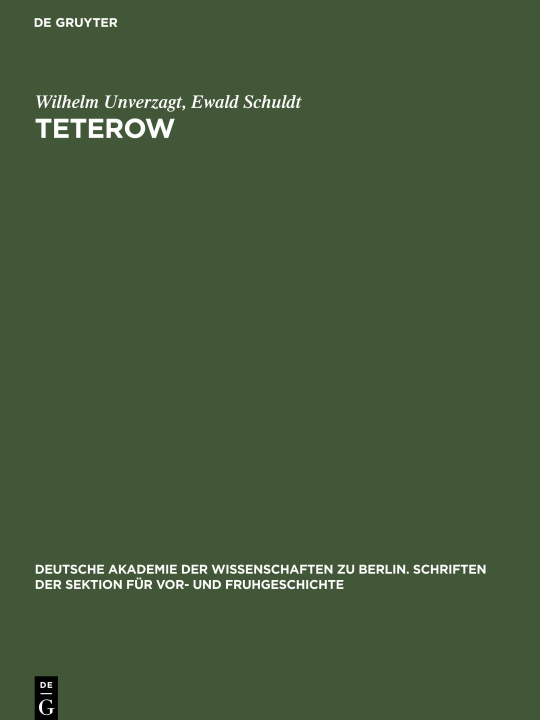 Knjiga Teterow Ewald Schuldt