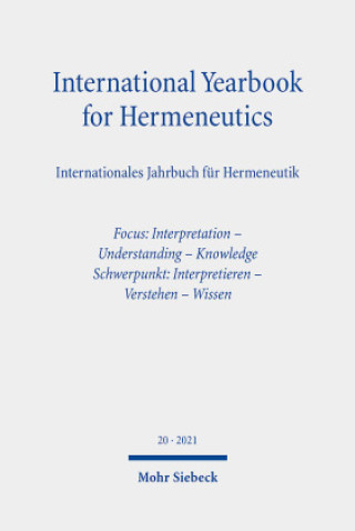 Kniha International Yearbook for Hermeneutics / Internationales Jahrbuch für Hermeneutik Günter Figal