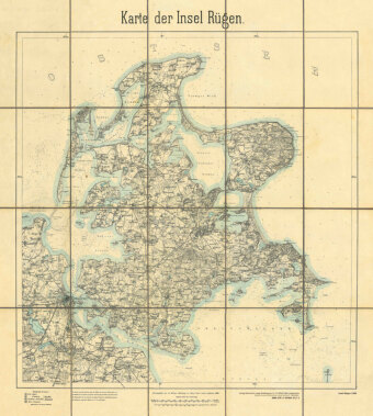 Materiale tipărite Historische Karten: Die Insel Rügen 1889 (gerollt) 