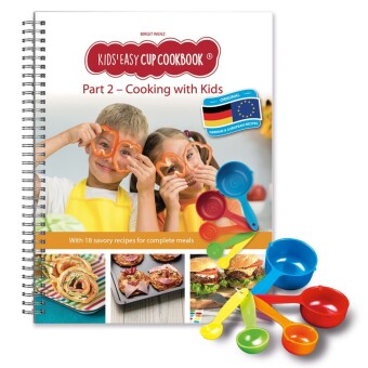 Kniha Kids Easy Cup Cookbook: Cooking with Kids (Part 2), Cooking box set incl. 5 colorful measuring cups, m. 1 Buch, m. 5 Beilage Birgit Wenz