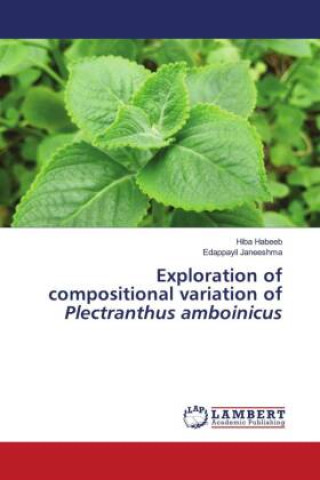 Knjiga Exploration of compositional variation of Plectranthus amboinicus Edappayil Janeeshma