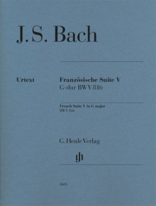 Carte Bach, Johann Sebastian - Französische Suite V G-dur BWV 816 Ullrich Scheideler