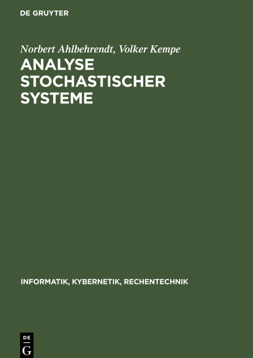 Knjiga Analyse stochastischer Systeme Volker Kempe