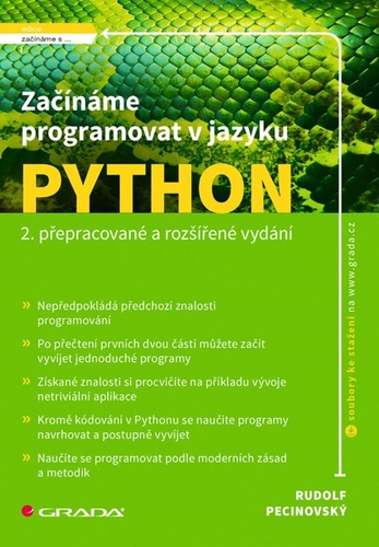 Knjiga Začínáme programovat v jazyku Python Rudolf Pecinovský