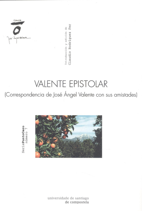 Knjiga Valente epistolar CLAUDIO RODRIGUEZ FER