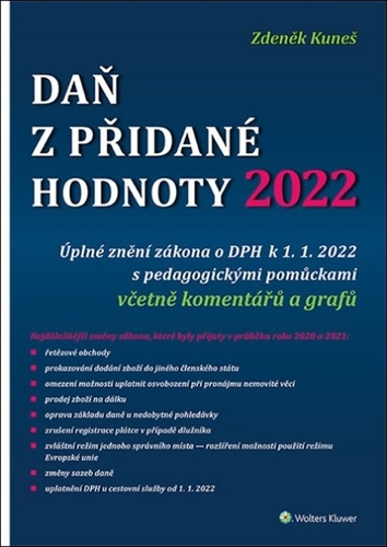 Книга Daň z přidané hodnoty 2022 Zdeněk Kuneš