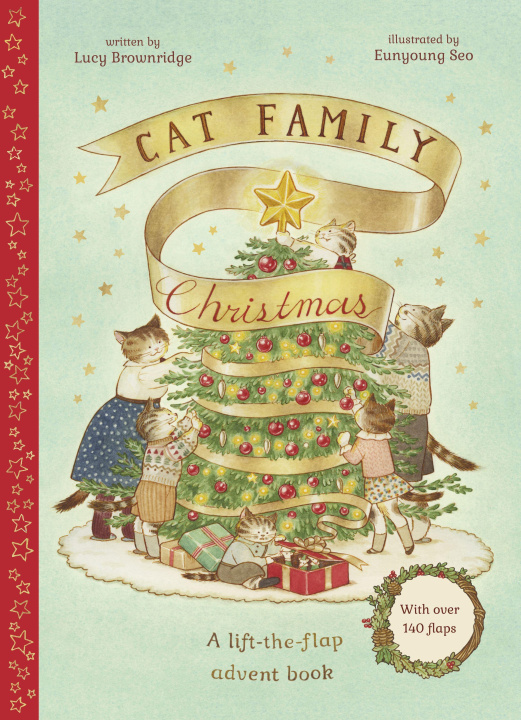 Book Cat Family Christmas 