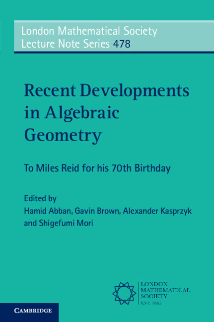 Knjiga Recent Developments in Algebraic Geometry Gavin Brown