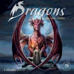 Calendar / Agendă Dragons by Anne Stokes Wall Calendar 2023 Flame Tree Publishing