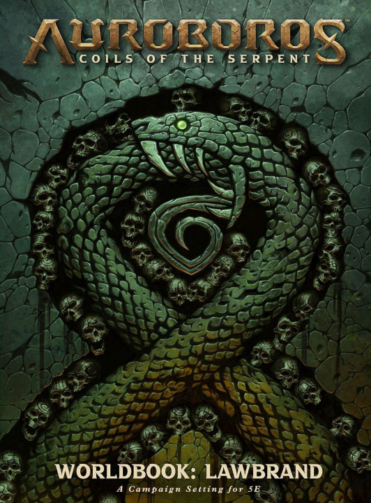 Carte Auroboros: Coils of the Serpent: Worldbook - Lawbrand RPG Chris Metzen