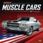 Naptár/Határidőnapló American Muscle Cars 2023 Square Foil Calendar 