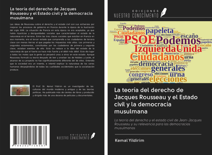 Kniha La teoría del derecho de Jacques Rousseau y el Estado civil y la democracia musulmana 