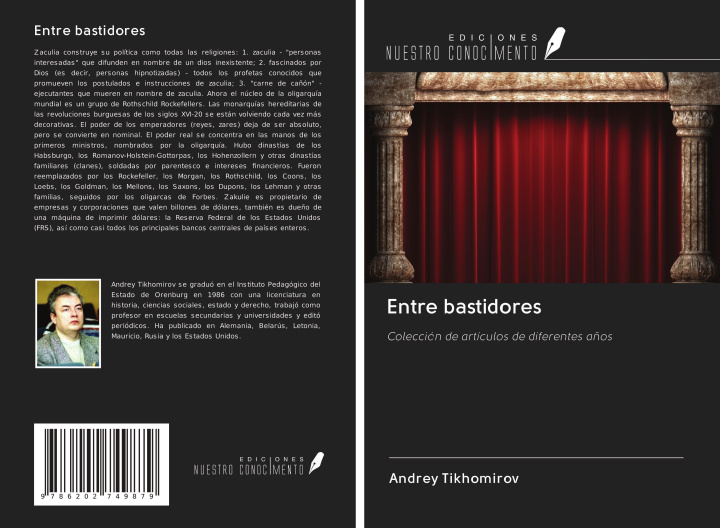 Knjiga Entre bastidores 