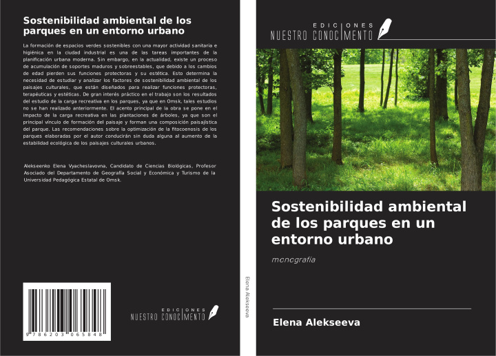 Kniha Sostenibilidad ambiental de los parques en un entorno urbano 