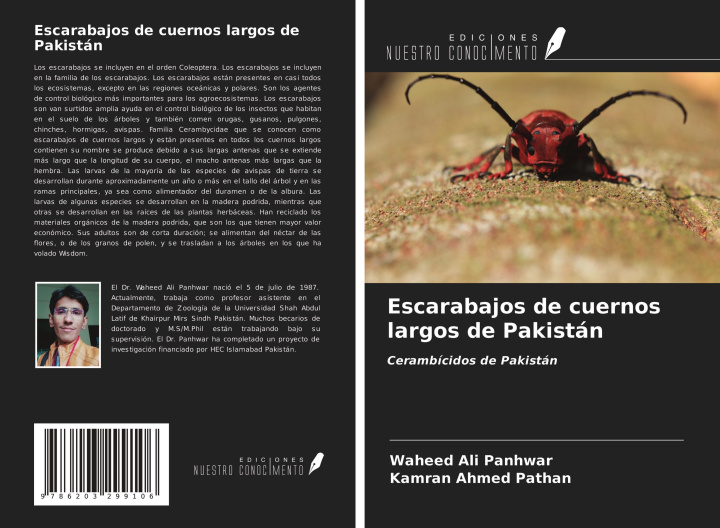 Book Escarabajos de cuernos largos de Pakistán Kamran Ahmed Pathan