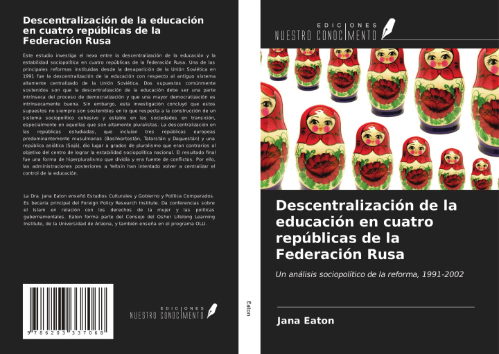 Książka Descentralización de la educación en cuatro repúblicas de la Federación Rusa 