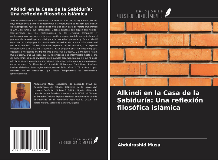 Könyv Alkindi en la Casa de la Sabiduría: Una reflexión filosófica islámica 