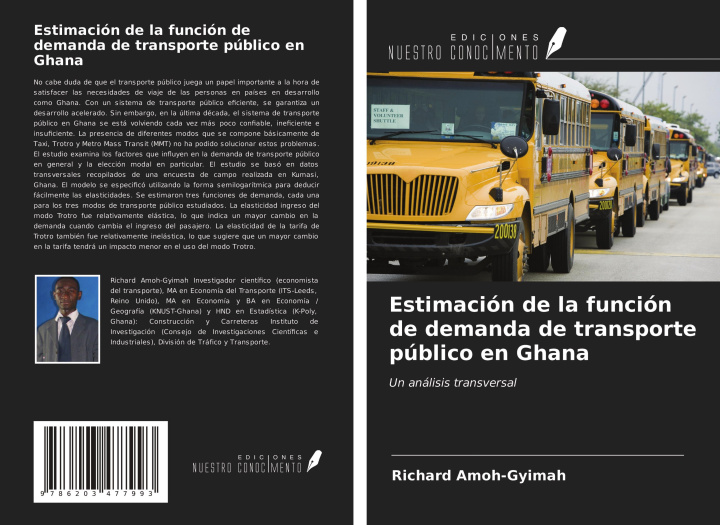 Knjiga Estimación de la función de demanda de transporte público en Ghana 