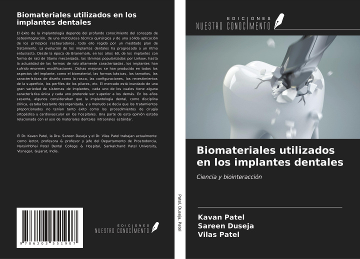 Kniha Biomateriales utilizados en los implantes dentales Sareen Duseja