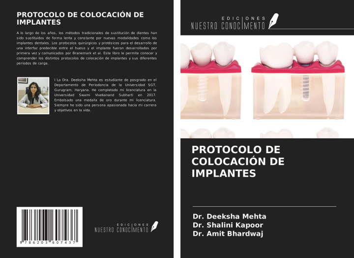 Knjiga PROTOCOLO DE COLOCACIÓN DE IMPLANTES Shalini Kapoor