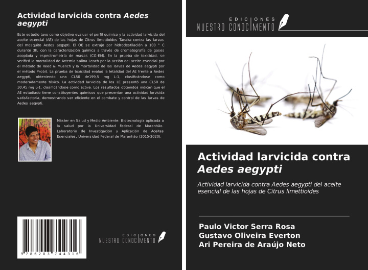 Książka Actividad larvicida contra Aedes aegypti Gustavo Oliveira Everton