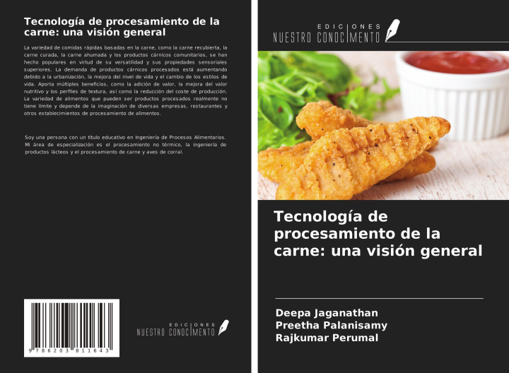 Knjiga Tecnología de procesamiento de la carne: una visión general Preetha Palanisamy