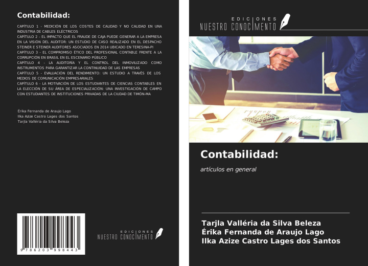 Knjiga Contabilidad: Érika Fernanda de Araujo Lago