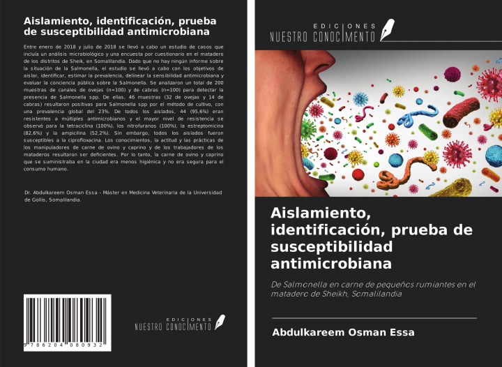 Książka Aislamiento, identificación, prueba de susceptibilidad antimicrobiana 