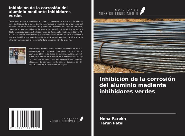Kniha Inhibición de la corrosión del aluminio mediante inhibidores verdes Tarun Patel
