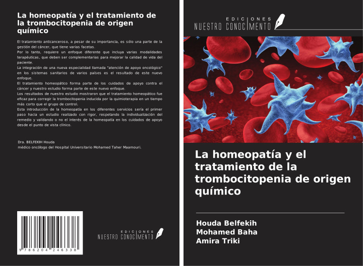 Carte La homeopatía y el tratamiento de la trombocitopenia de origen químico Mohamed Baha
