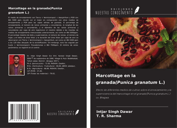 Knjiga Marcottage en la granada(Punica granatum L.) T. R. Sharma