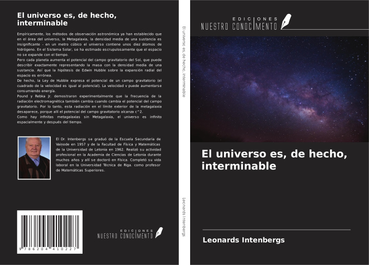 Knjiga El universo es, de hecho, interminable 