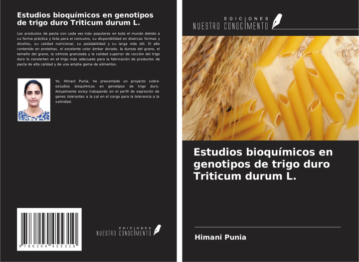 Książka Estudios bioquímicos en genotipos de trigo duro Triticum durum L. 