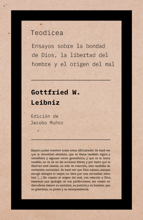 Kniha Teodicea GOTTFRIED W. LEIBNIZ