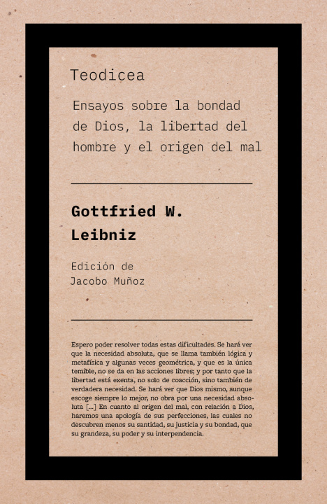 Βιβλίο Teodicea GOTTFRIED W. LEIBNIZ