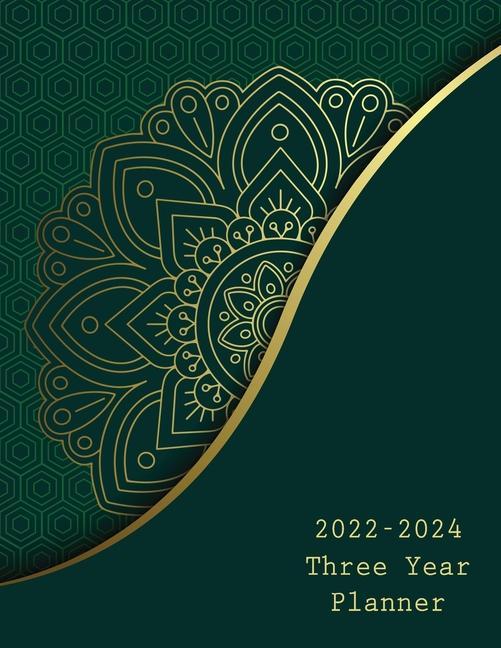 Book 2022-2024 Three Year Planner: 36 Months Calendar Calendar with Holidays 3 Years Daily Planner Appointment Calendar 3 Years Agenda 