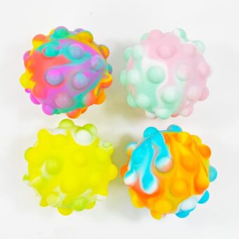 Joc / Jucărie Fidget Plop Up! Ball, Multicolor, 6 cm 