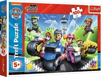 Game/Toy Puzzle Tlapková patrola: Na motorkách 100 dílků 