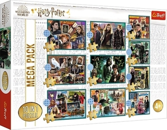 Joc / Jucărie Puzzle Harry Potter MEGA PACK 10v1 Trefl