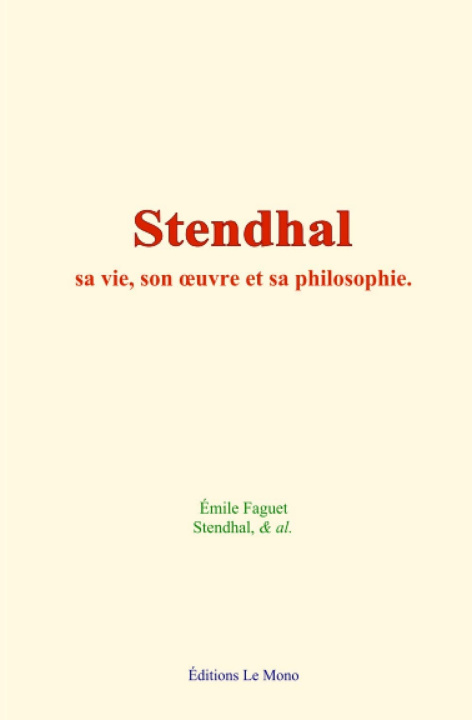 Knjiga Stendhal Faguet