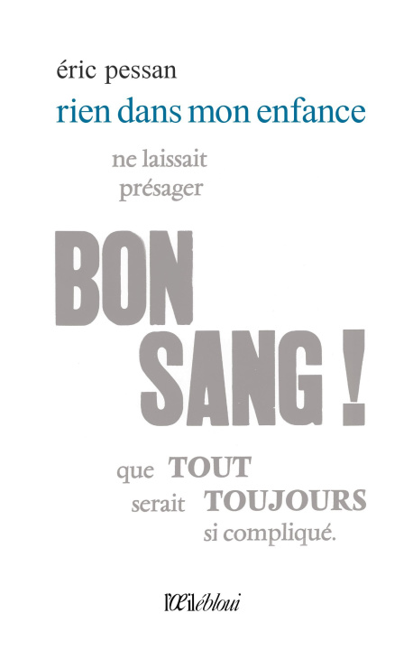 Boek Rien dans mon enfance Pessan