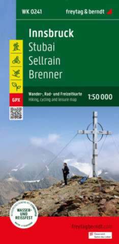 Nyomtatványok Innsbruck, Wander-, Rad- und Freizeitkarte 1:50.000, freytag & berndt, WK 241 