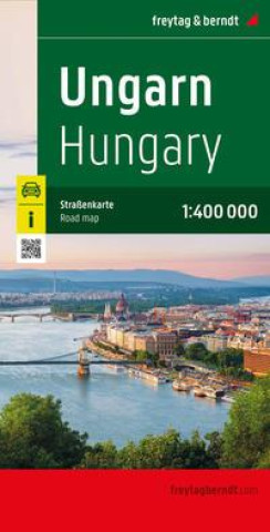 Tiskovina Ungarn, Straßenkarte 1:400.000, freytag & berndt 